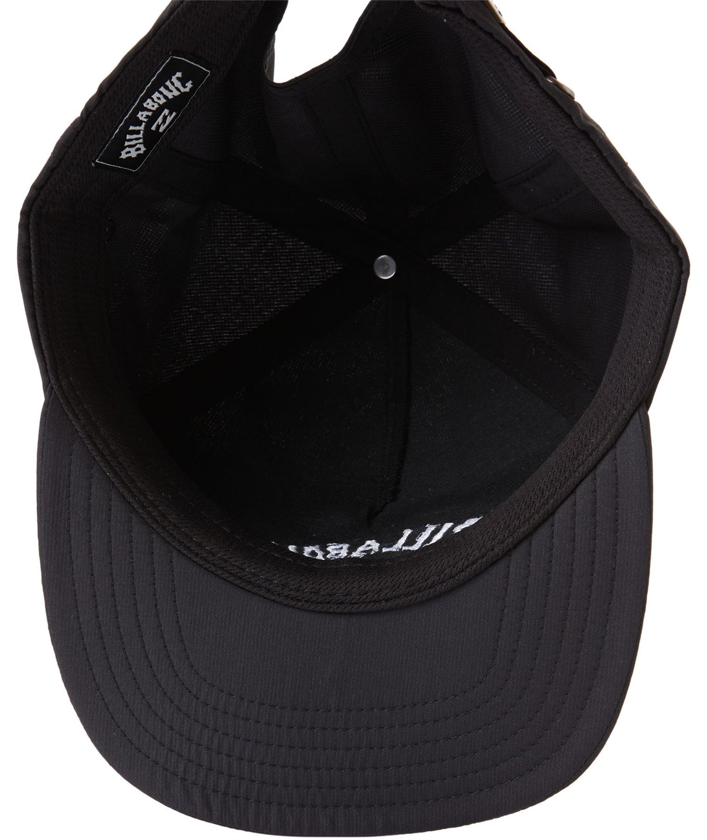 Billabong 6 Panel Mens Adjustable Flat Peak Cap ~ Arch Team black