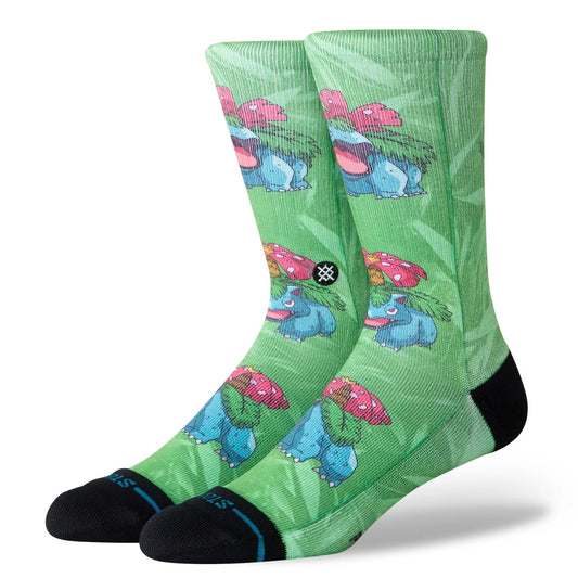 Pokemon Venusaur Mens Crew Socks  Green Stance
