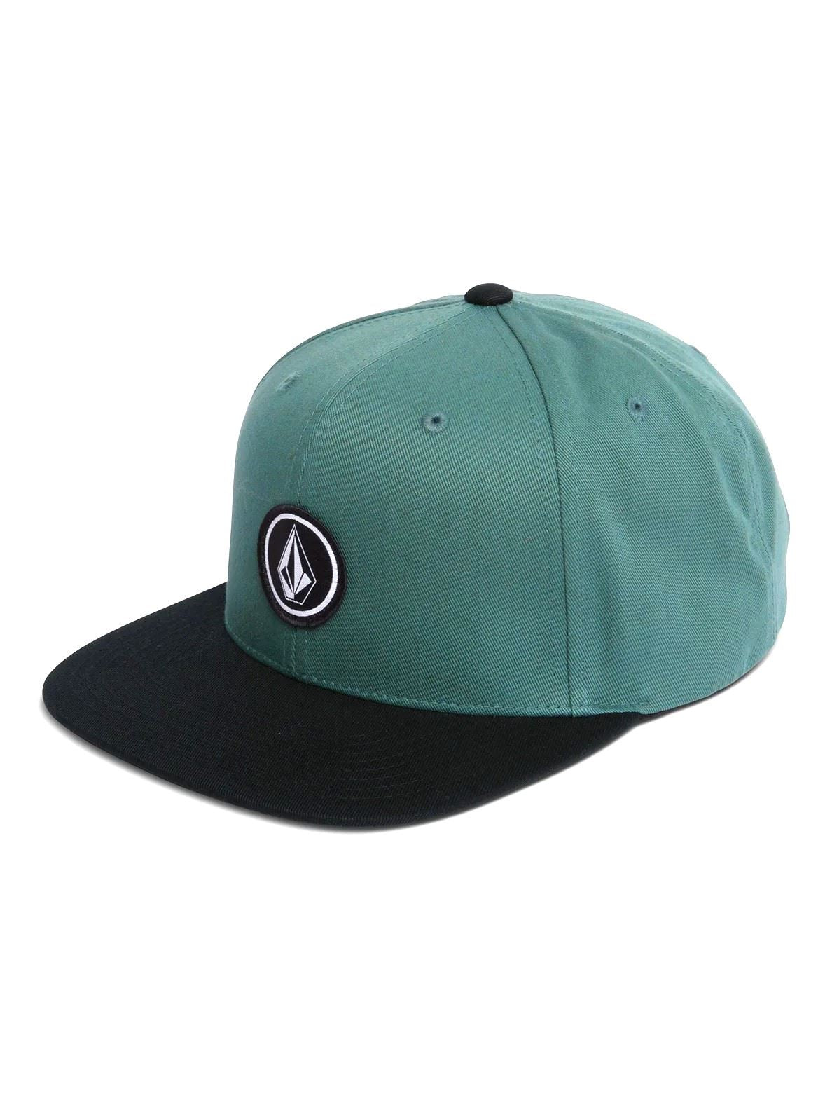 Volcom Mens Snapback Flat Peak Quarter Twill Sea Green Cap