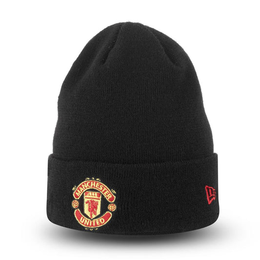 New Era Mens Cuff Core Beanie ~ Manchester United black