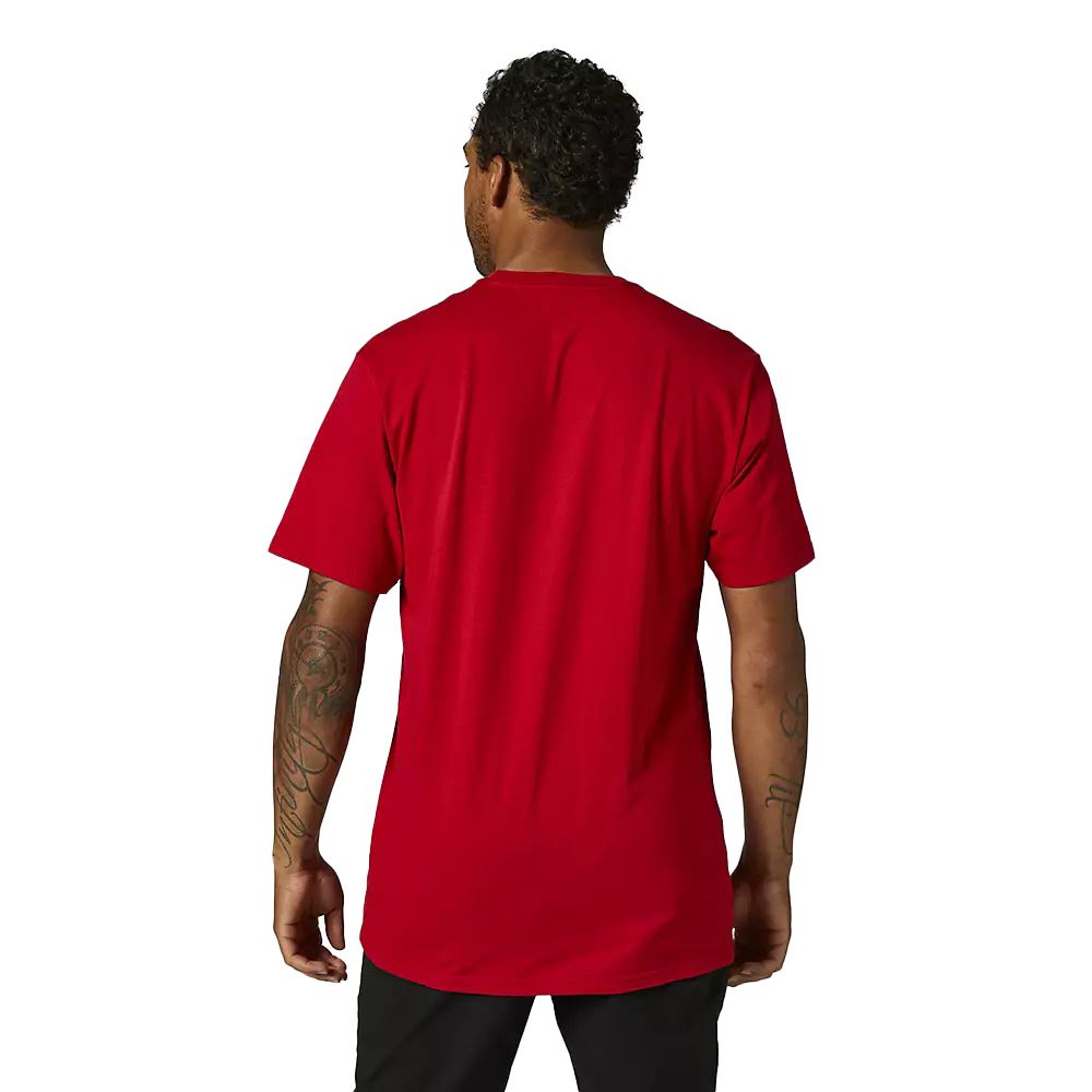 Fox Racing Mens SS Premium T-Shirt ~ Pinnacle flaming red