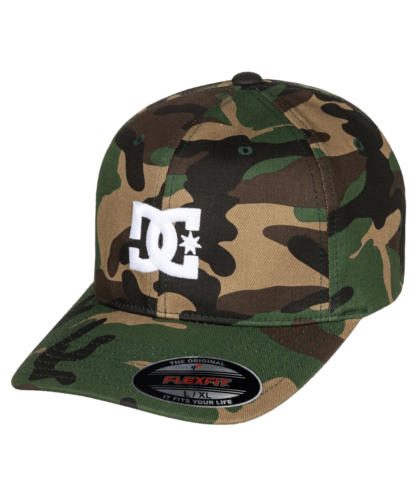 DC Shoes Mens Flexfit Cap ~ Cap Star camo