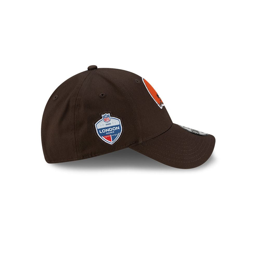 Cleveland Browns NFL London Games 9FORTY Adjustable Cap Dark Brown