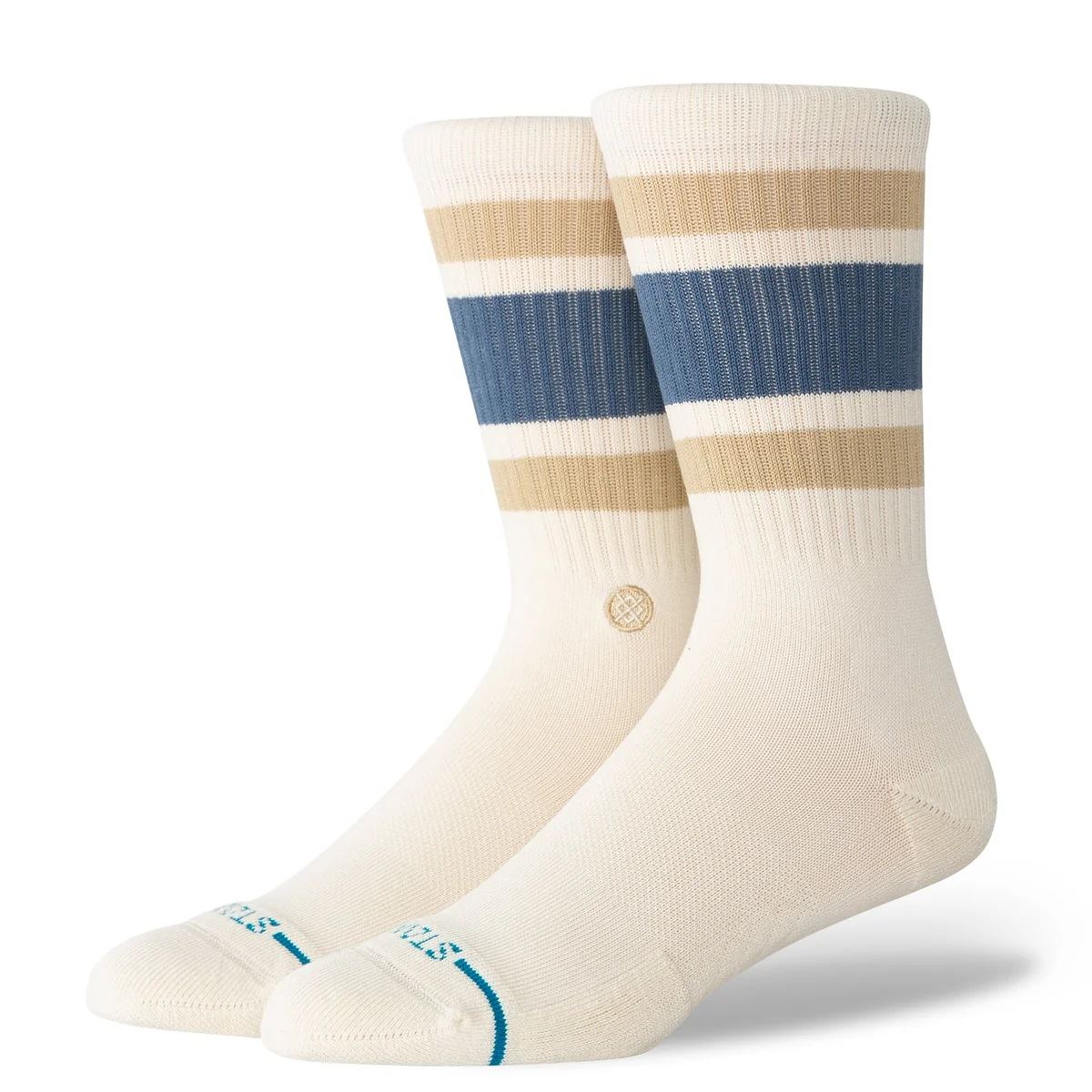 Boyd St. Ivory Mens Crew Socks Stance