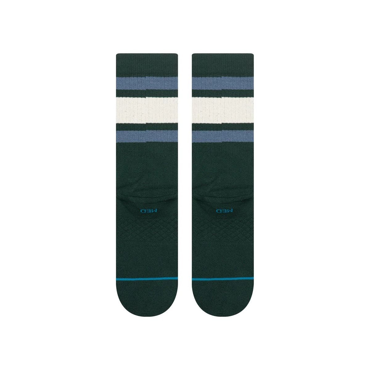 Boyd St. Pine Green Mens Crew Socks Stance