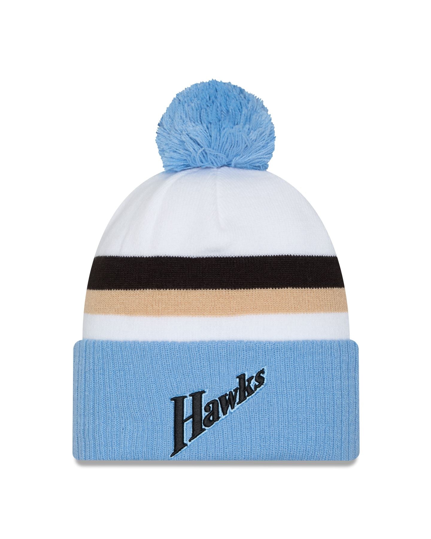 Atlanta Hawks Knitted New Era Bobble Cuff Beanie