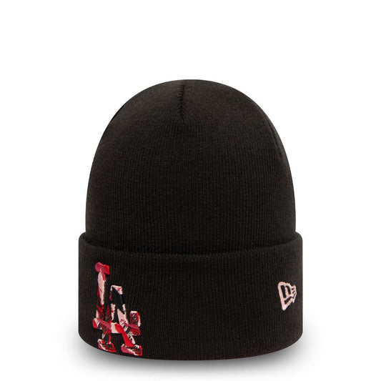 New Era Camo Infill Cuff Knitted Beanie ~ LA Dodgers red