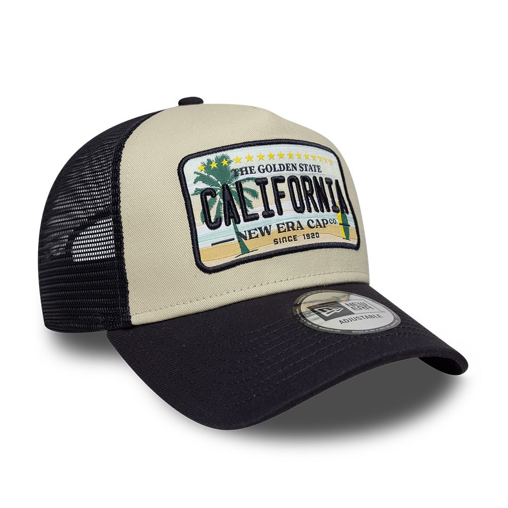 California Golden State Licence Plate 9Forty A-Frame Trucker Snapback Cap