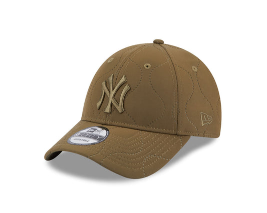 New Era Mens MLB Adjustable 9Forty Quilted Cap ~ New York Yankees olive