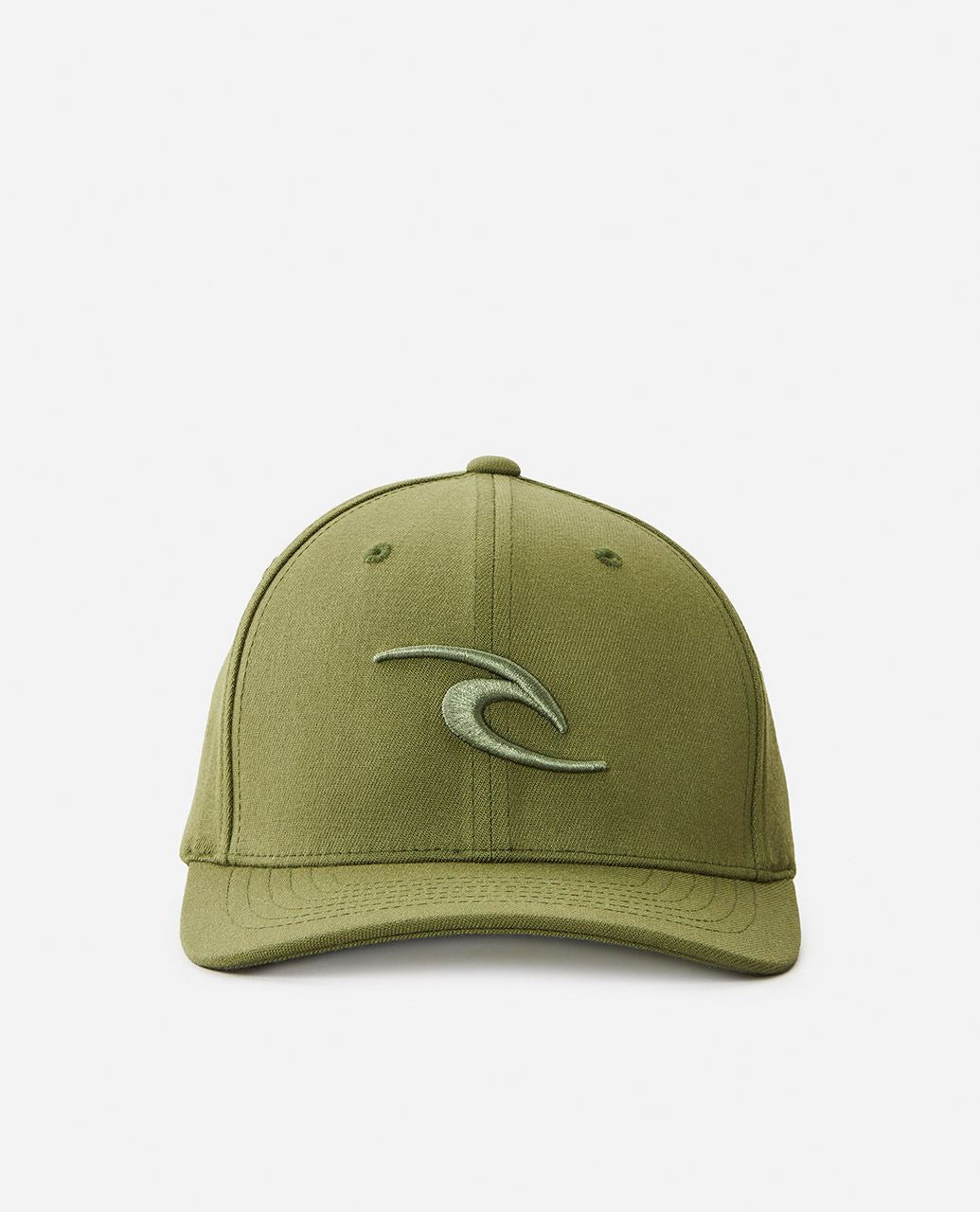 Rip Curl 6 Panel Flexfit Curve Cap ~ Tepan Flexfit muted green