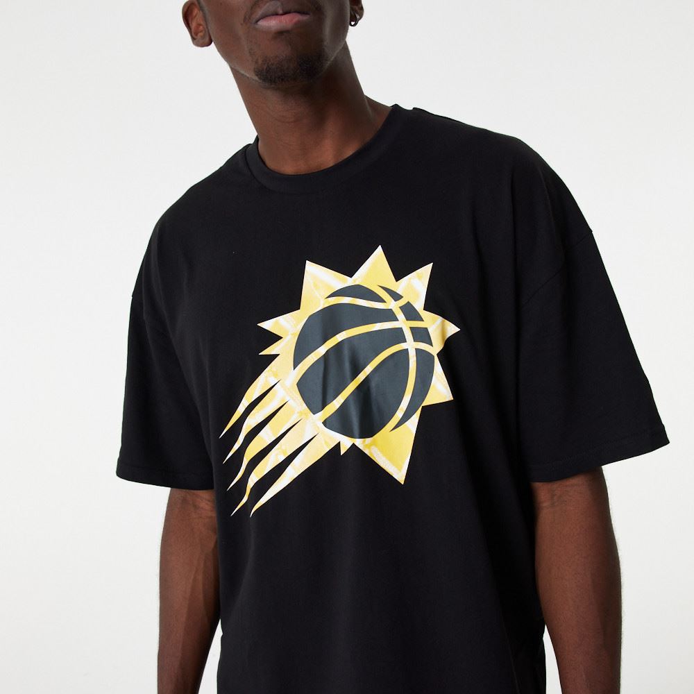 New Era Mens NBA Infill Logo OS T-Shirt ~  Phoenix Suns Black
