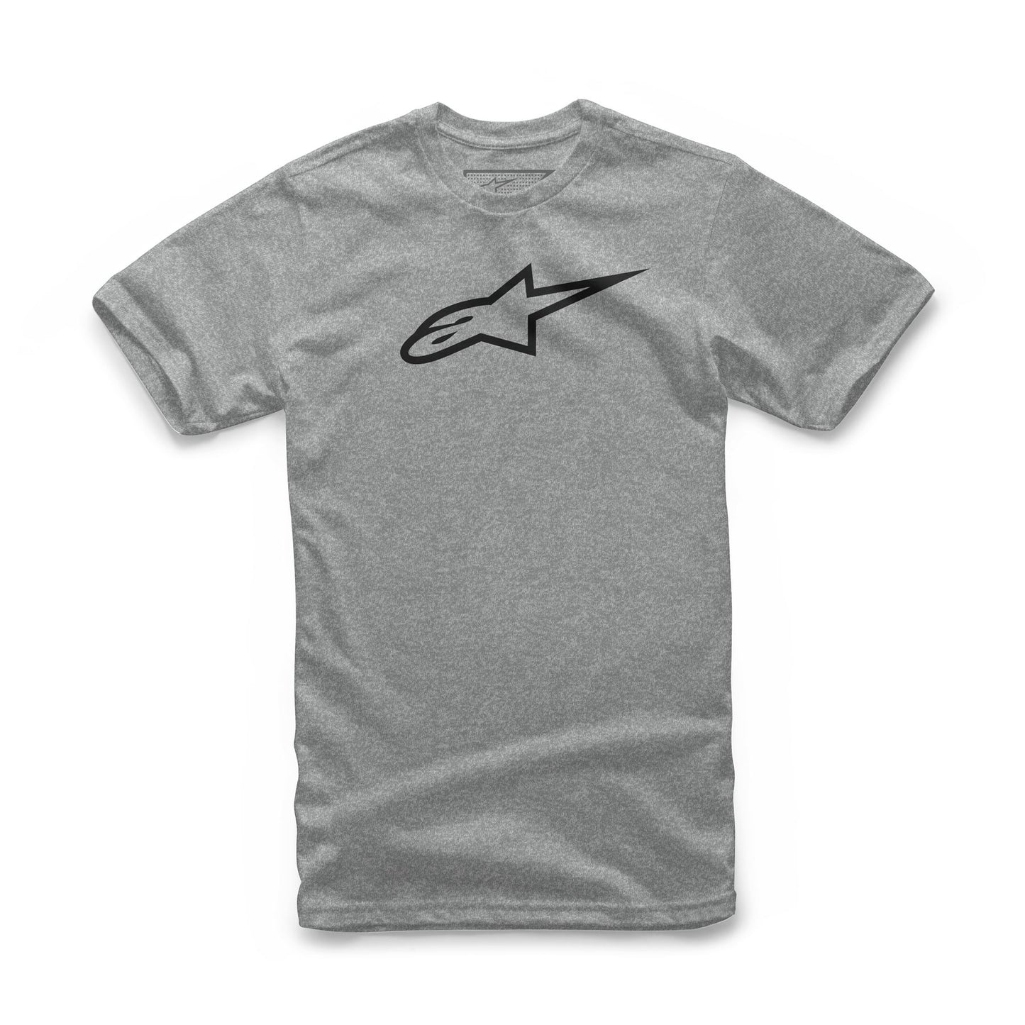 Alpinestars Mens Cotton SS T-Shirt ~ Ageless Classic Grey Heather Black