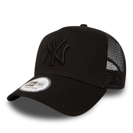 New Era Men's Snapback Trucker Cap ~ New York Yankees black/black