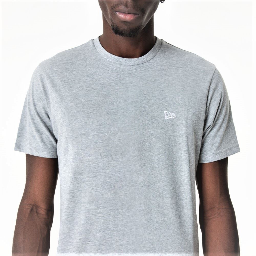 New Era Mens Essentials T-Shirt ~ New Era Heather Grey