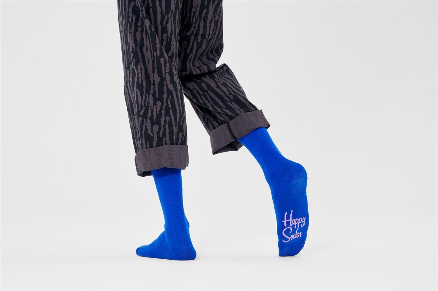Happy Socks - Crew Socks (Size L) ~ Solid Rib 2
