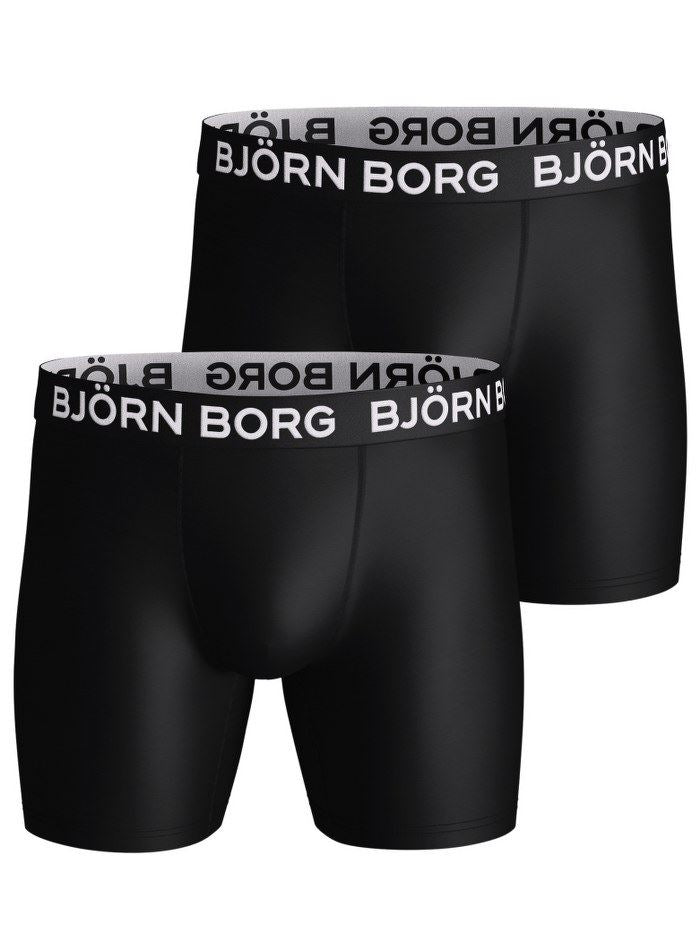 Bjorn Borg  2 Pack Sports Microfibre Stretch Boxer Shorts