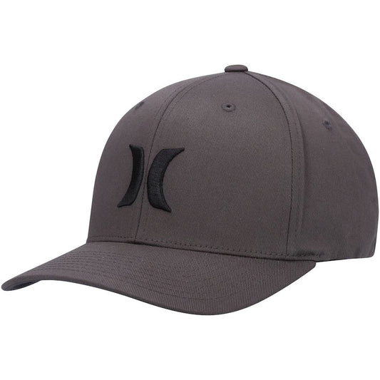 Hurley Men's Flexfit Curve Cap ~ One & Only Dark Grey