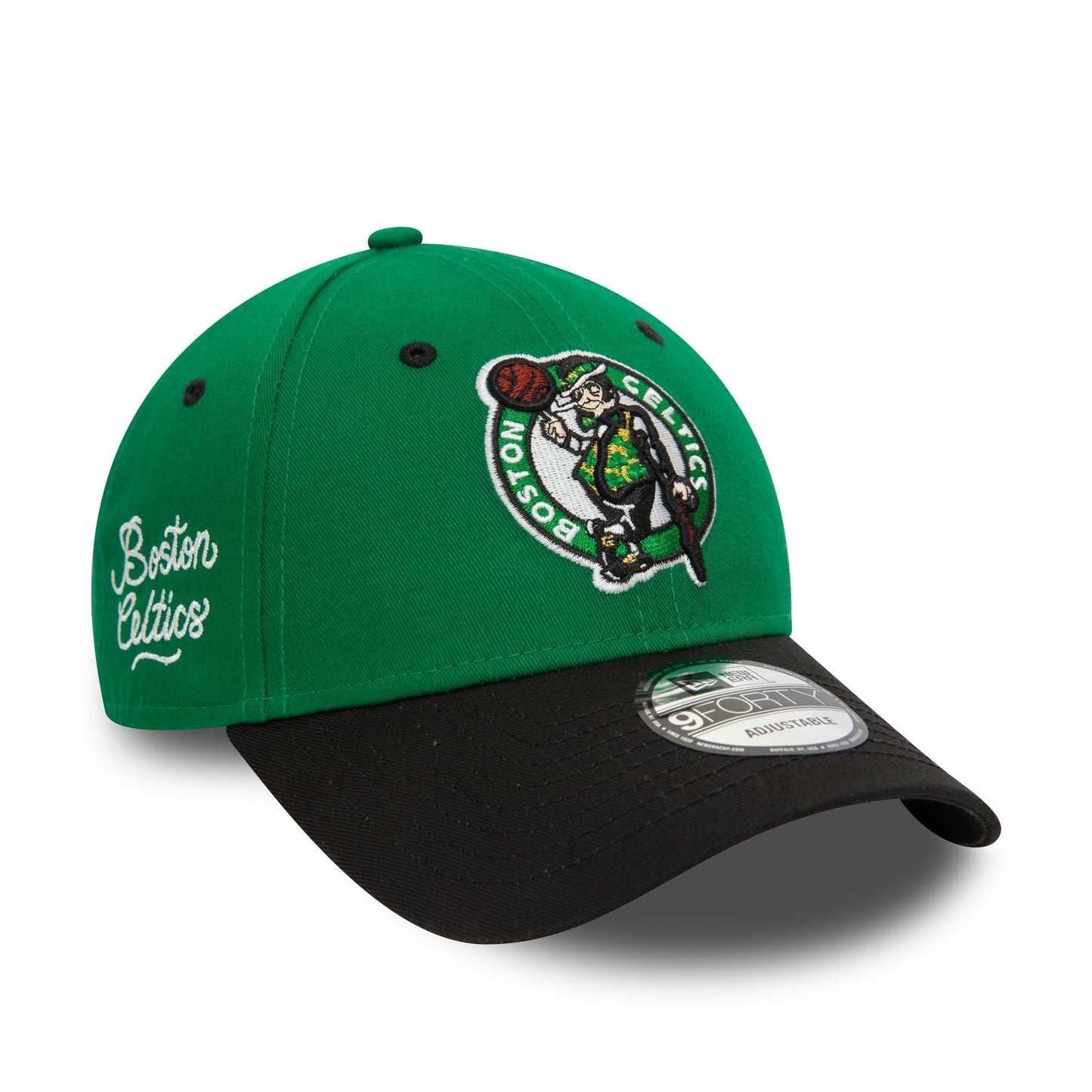 New Era Mens NBA Side Patch 9Forty Cap ~ Boston Celtics green