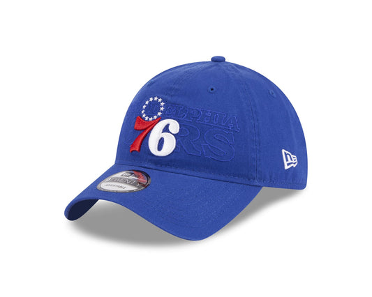 New Era Mens NBA Draft 9Twenty Adjustable Cap ~ Philadelphia 76ers Blue