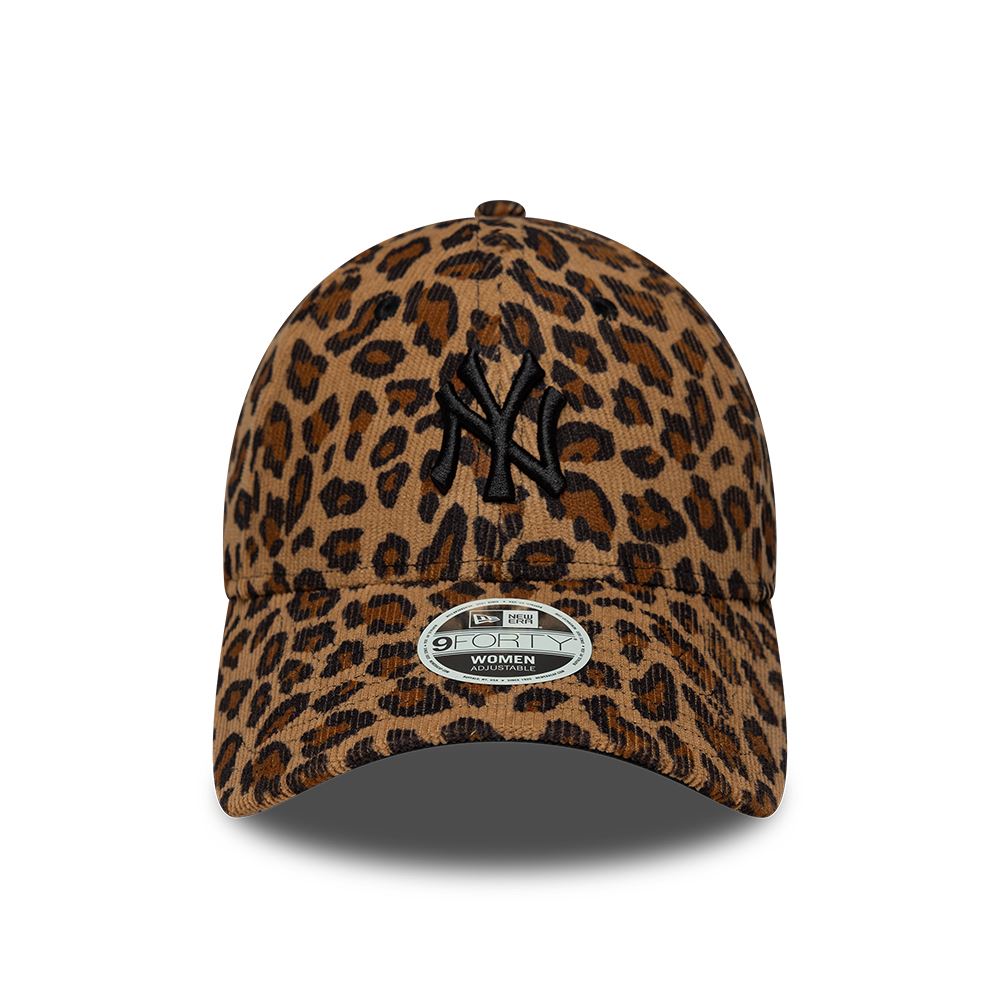 Womens New York Yankees 9Forty Leopard Cord Strapback Cap