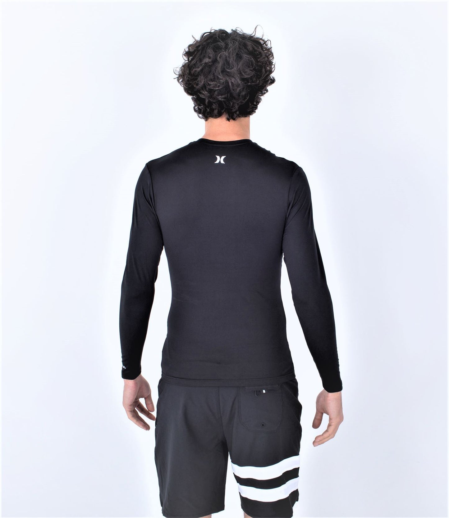 Hurley Mens Lightweight LS UPF50 Rashguard ~ One & Only Quickdry black