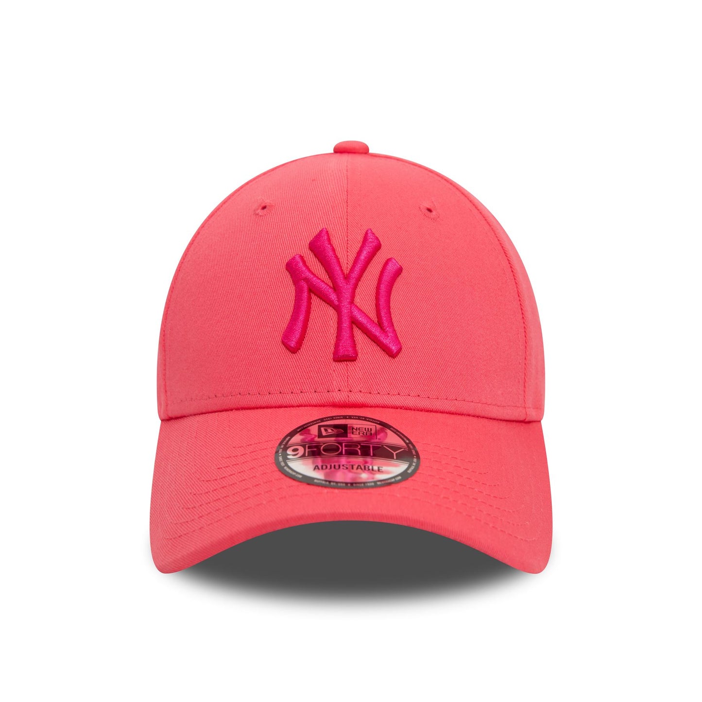 New Era Mens League Essential 9Forty Cap ~ New York Yankees fuchsia