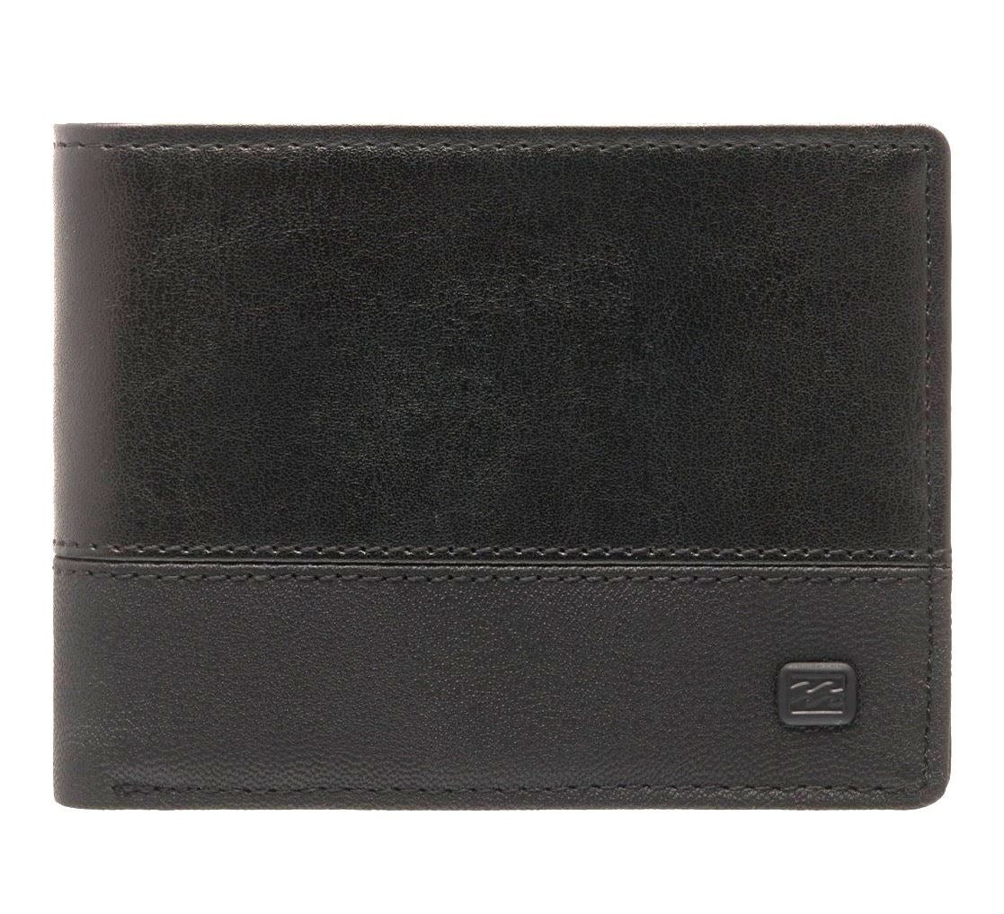 Billabong RFID Bi-Fold Wallet Pockets card slots ID Window Charcoal