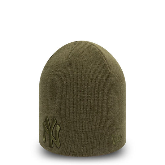 New Era League Essential Skull Knit Beanie ~ New York Yankees green