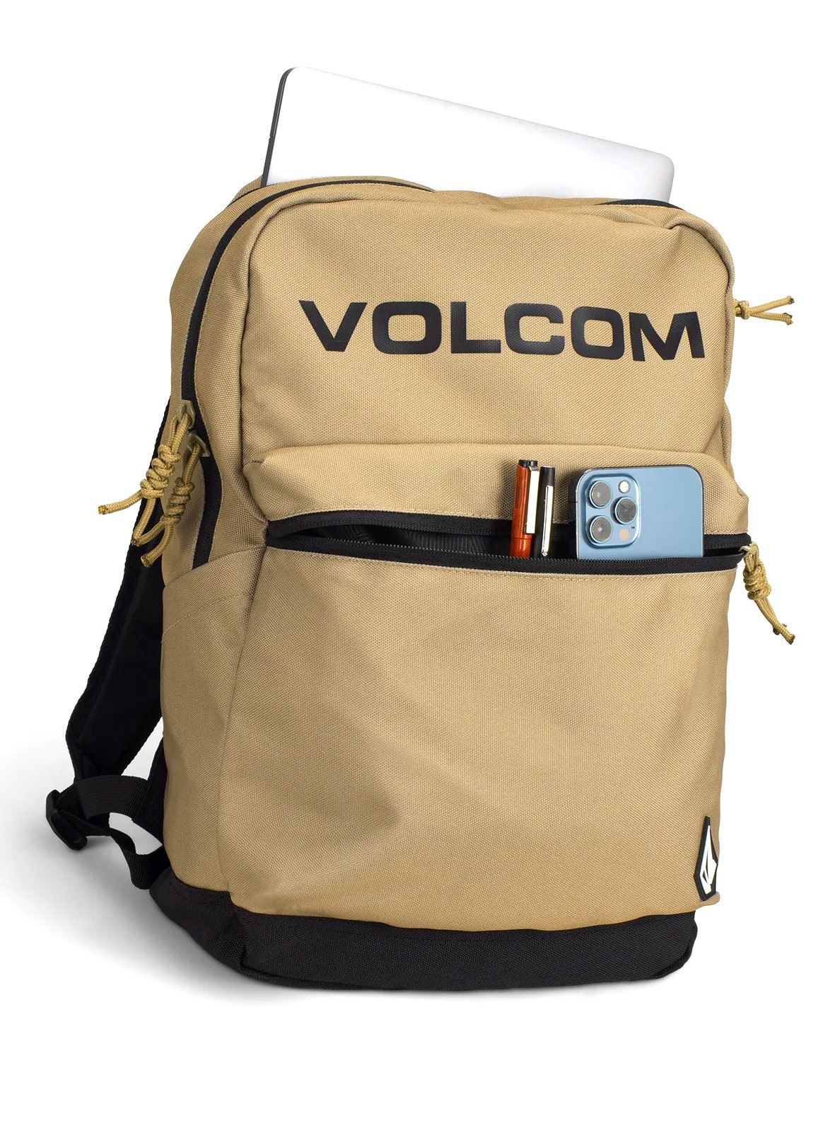 Volcom 26L 3 Compartment School Khaki Backpack