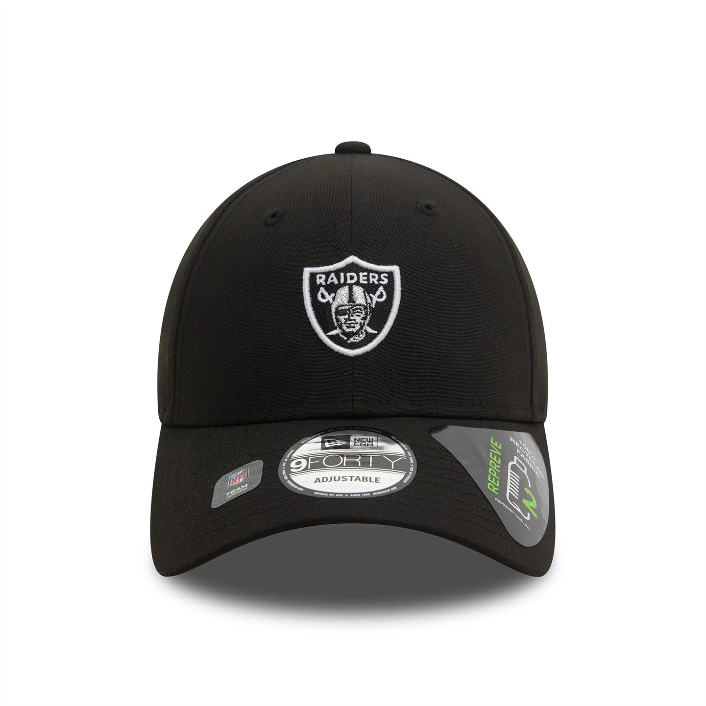 Las Vegas Raiders Repreve® Mini Logo Black 9FORTY Adjustable Cap