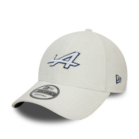 New Era Mens Renault F1 Team 9Forty Cord Cap ~ Alpine A290 white