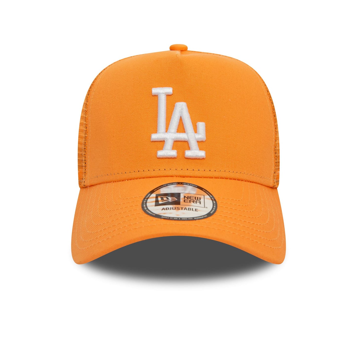 New Era Mens League Essential Trucker Cap ~ LA Dodgers orange