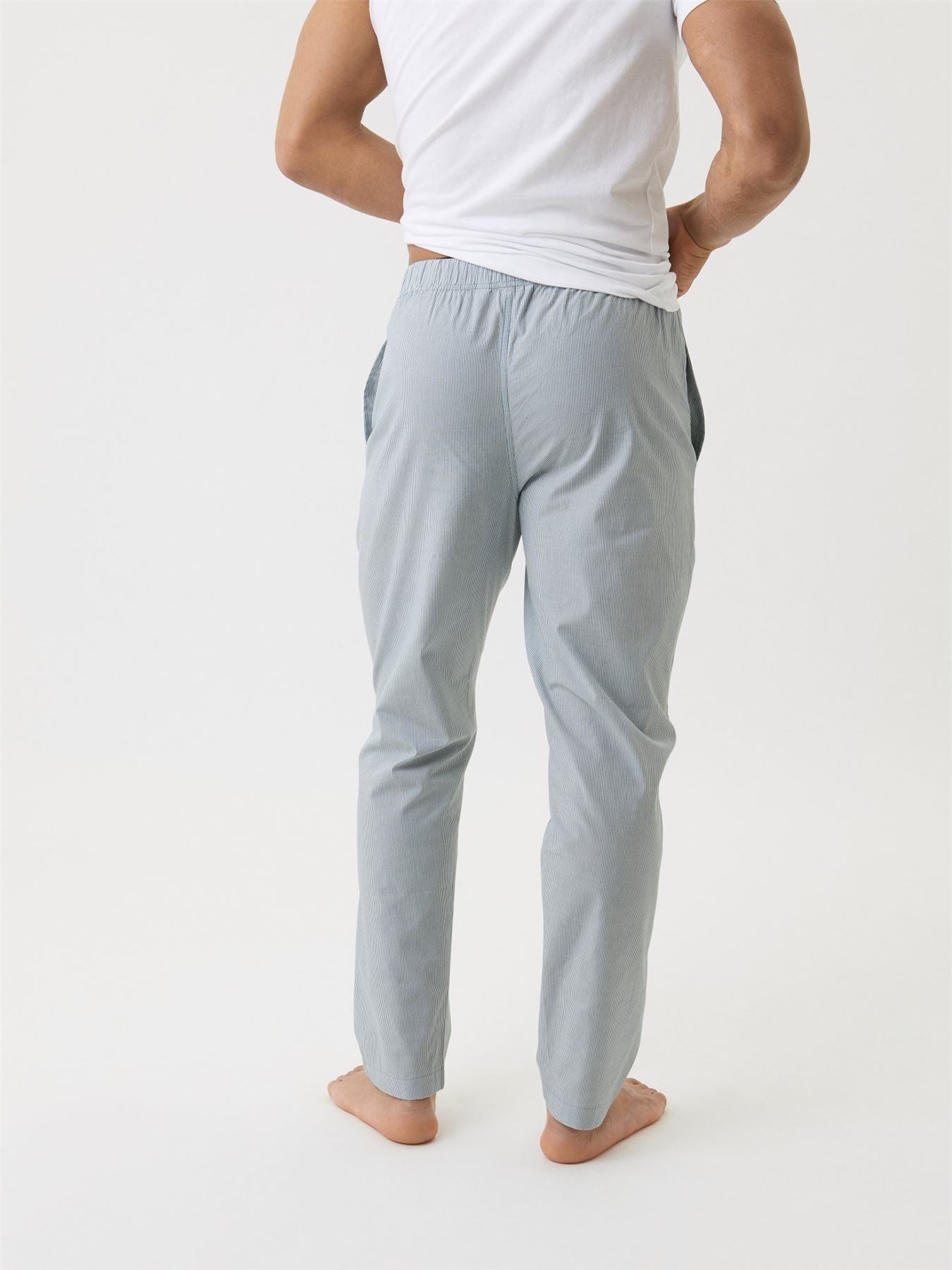 Bjorn Borg Men's Core Poplin Pyjamas Pants ~ Blue Stripes