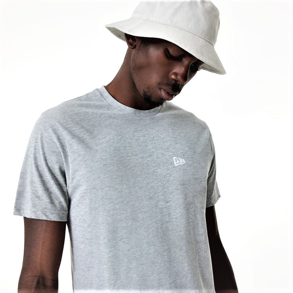 New Era Mens Essentials T-Shirt ~ New Era Heather Grey