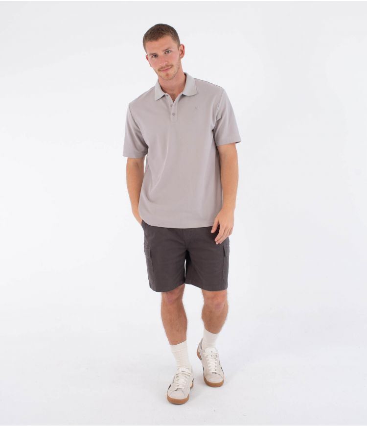 Hurley Mens Short Sleeve Bone Brown Polo Shirt