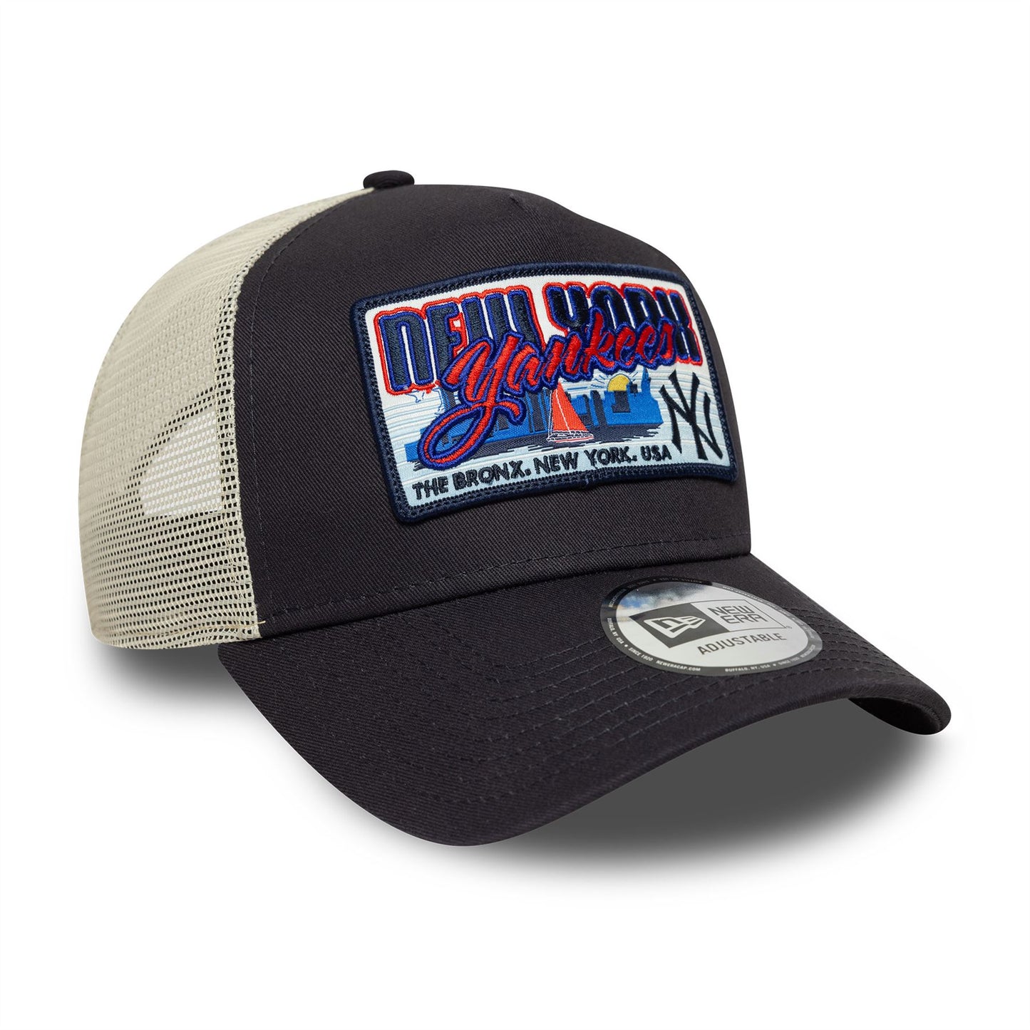 New York Yankees Patch Trucker Adjustable Navy Cap