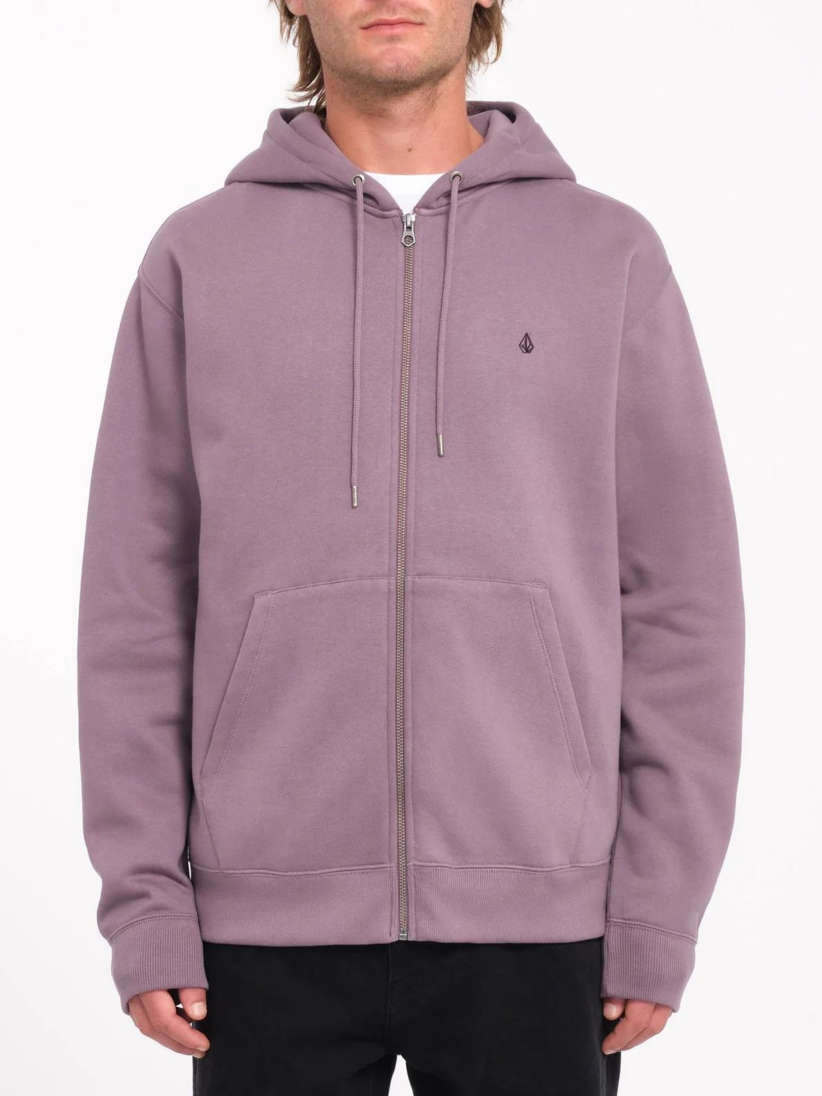 Volcom Single Stone Zip Hoodie Vintage Violet