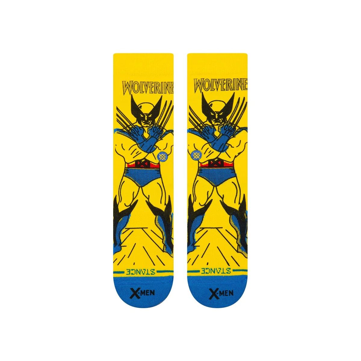 Wolverine Yellow Mens Crew Socks Stance