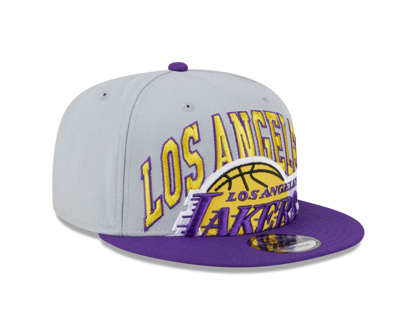 New Era Mens NBA Authentics 9Fifty Cap ~ LA Lakers Tip-Off grey