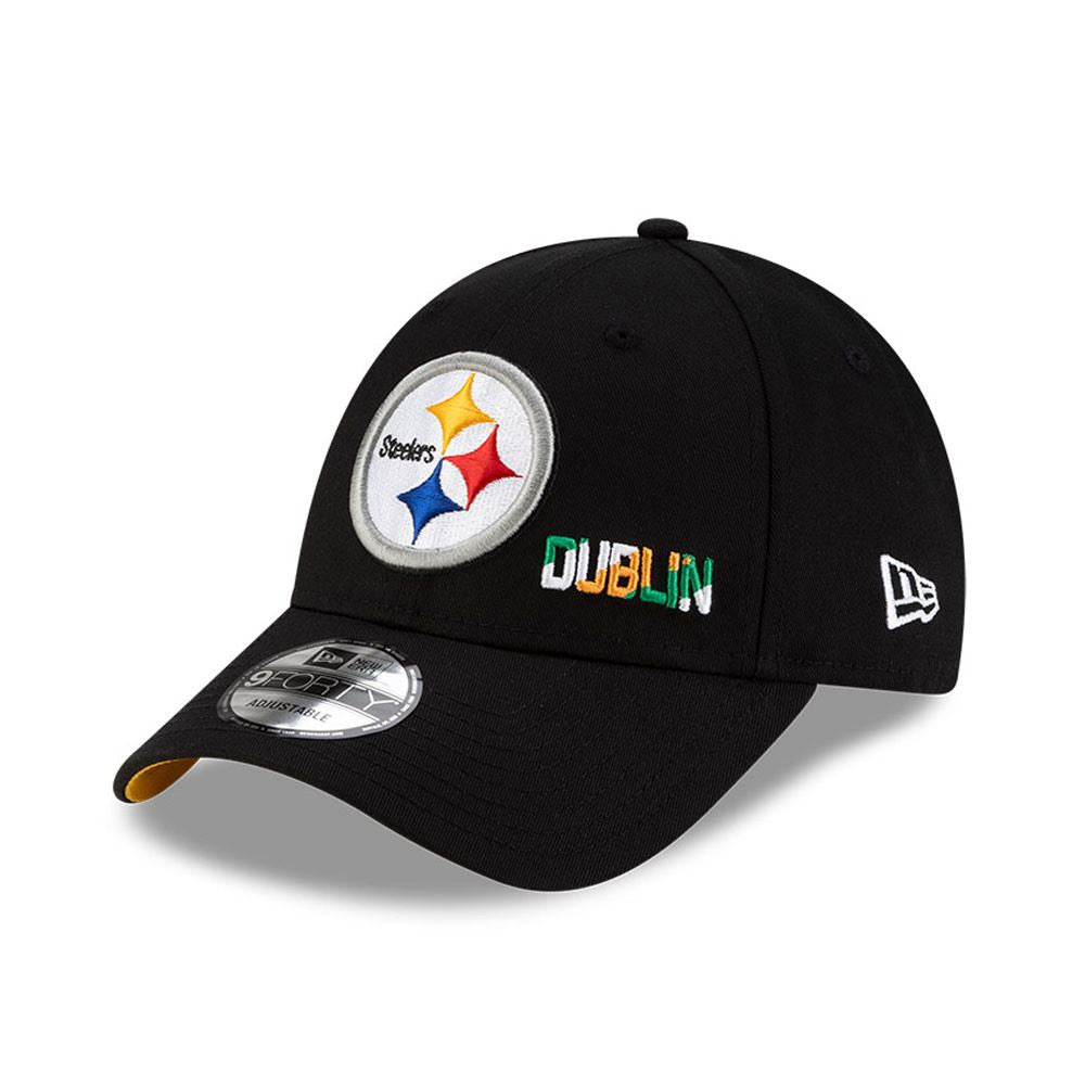 Pittsburgh Steelers NFL Dublin Games 9FORTY Adjustable Cap Black