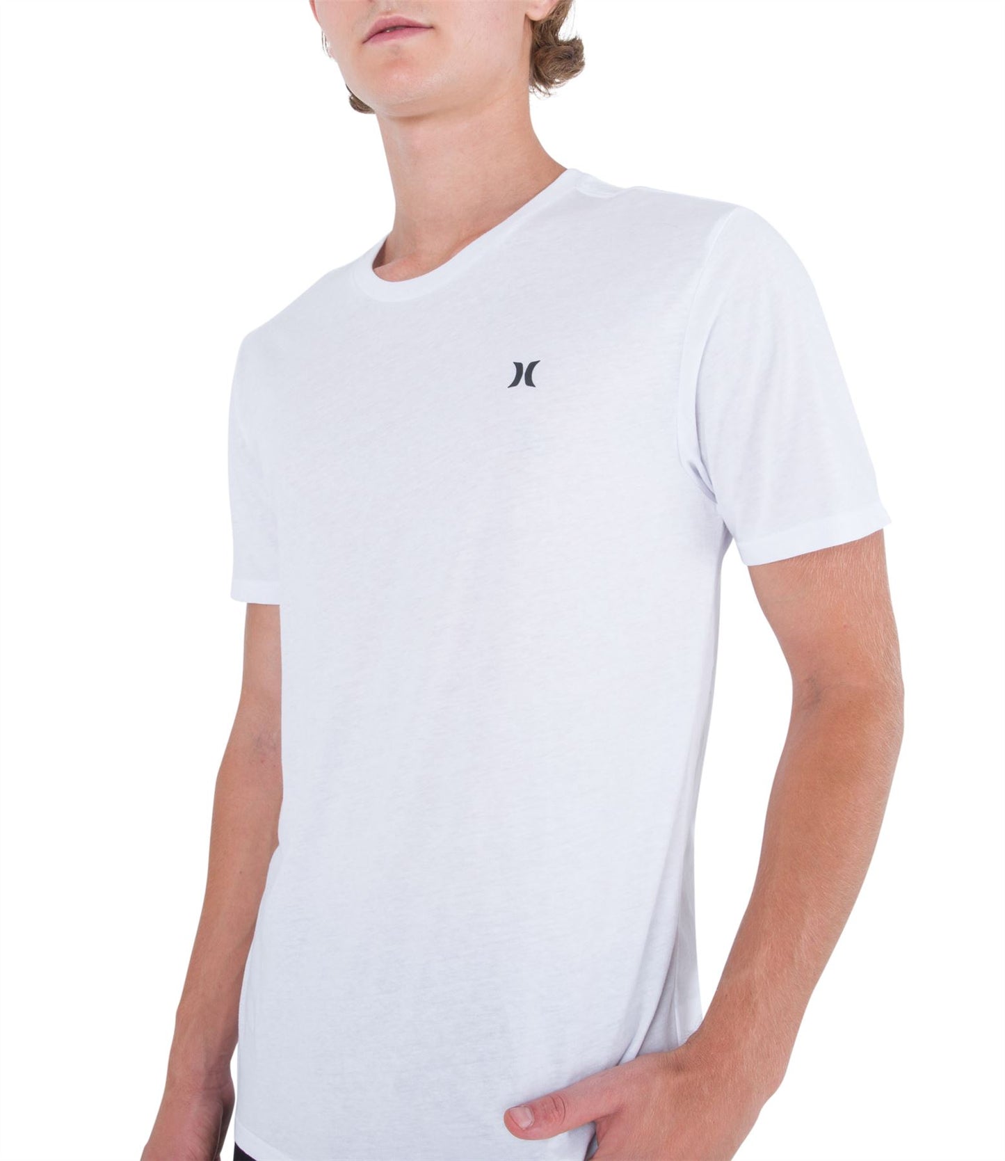 Hurley Mens Dri Icon SS T-Shirt ~ H20 Dri Icon white