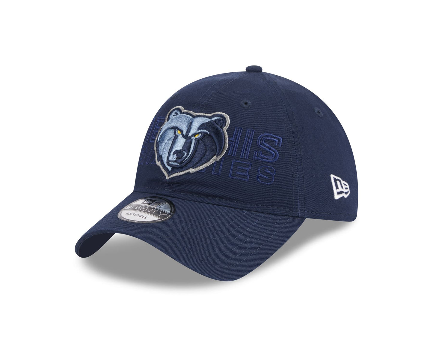 New Era Mens NBA Draft 9Twenty Adjustable Cap ~ Memphis Grizzlies Navy