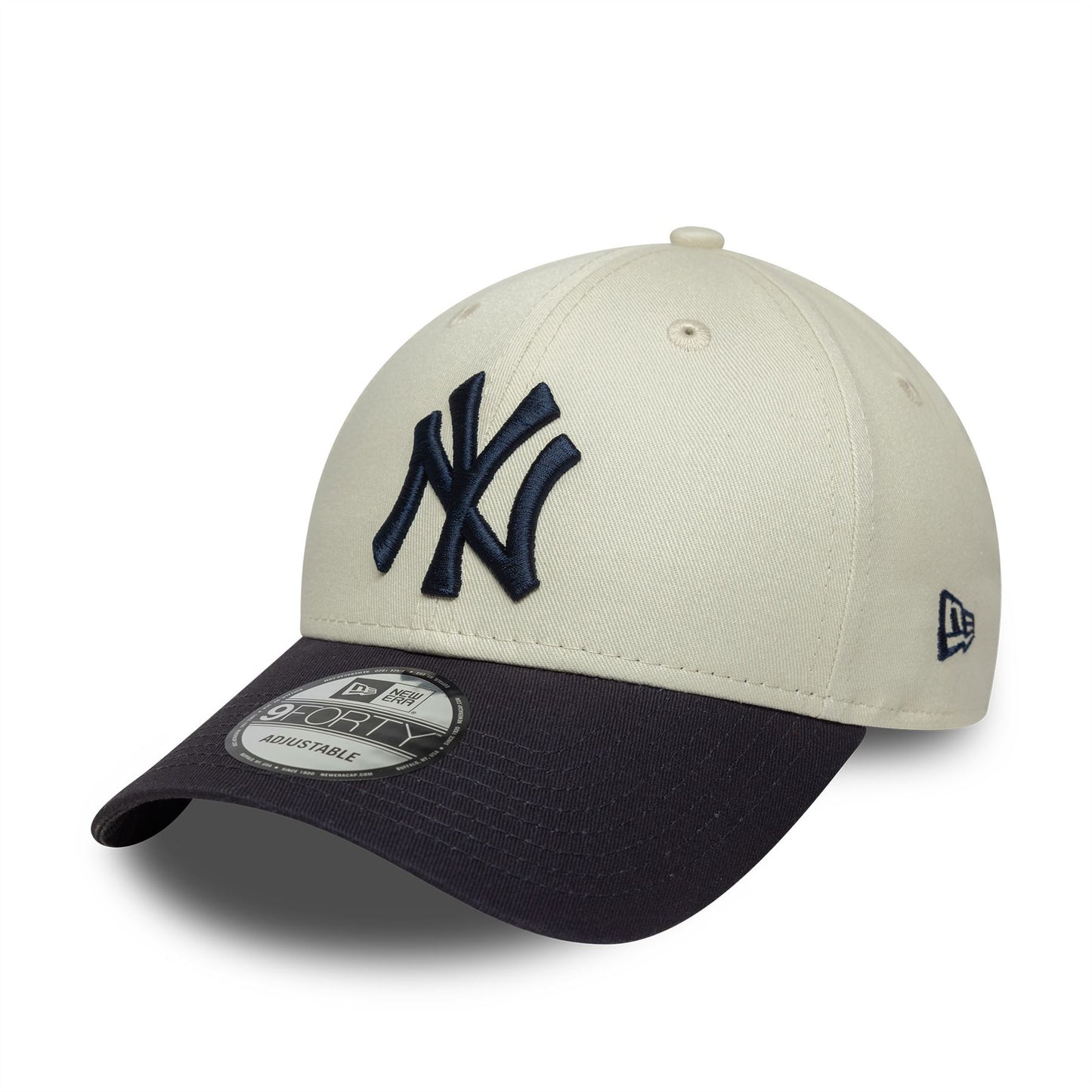 New York Yankees MLB Side Script Cream 9FORTY Adjustable Cap