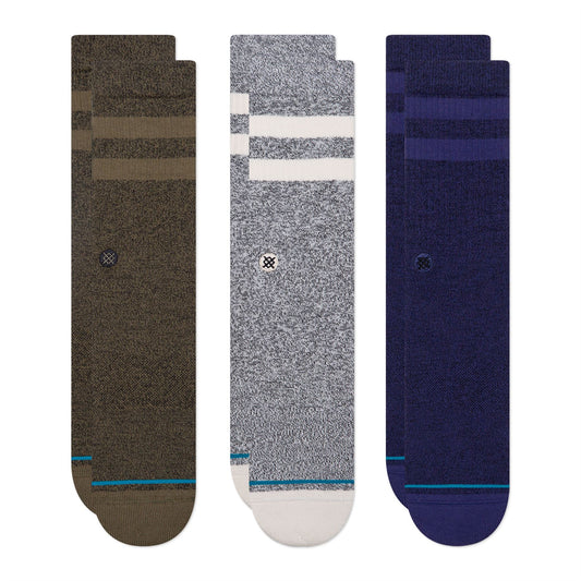 Stance Men's Crew Socks  ~ The Joven 3 Pack grey