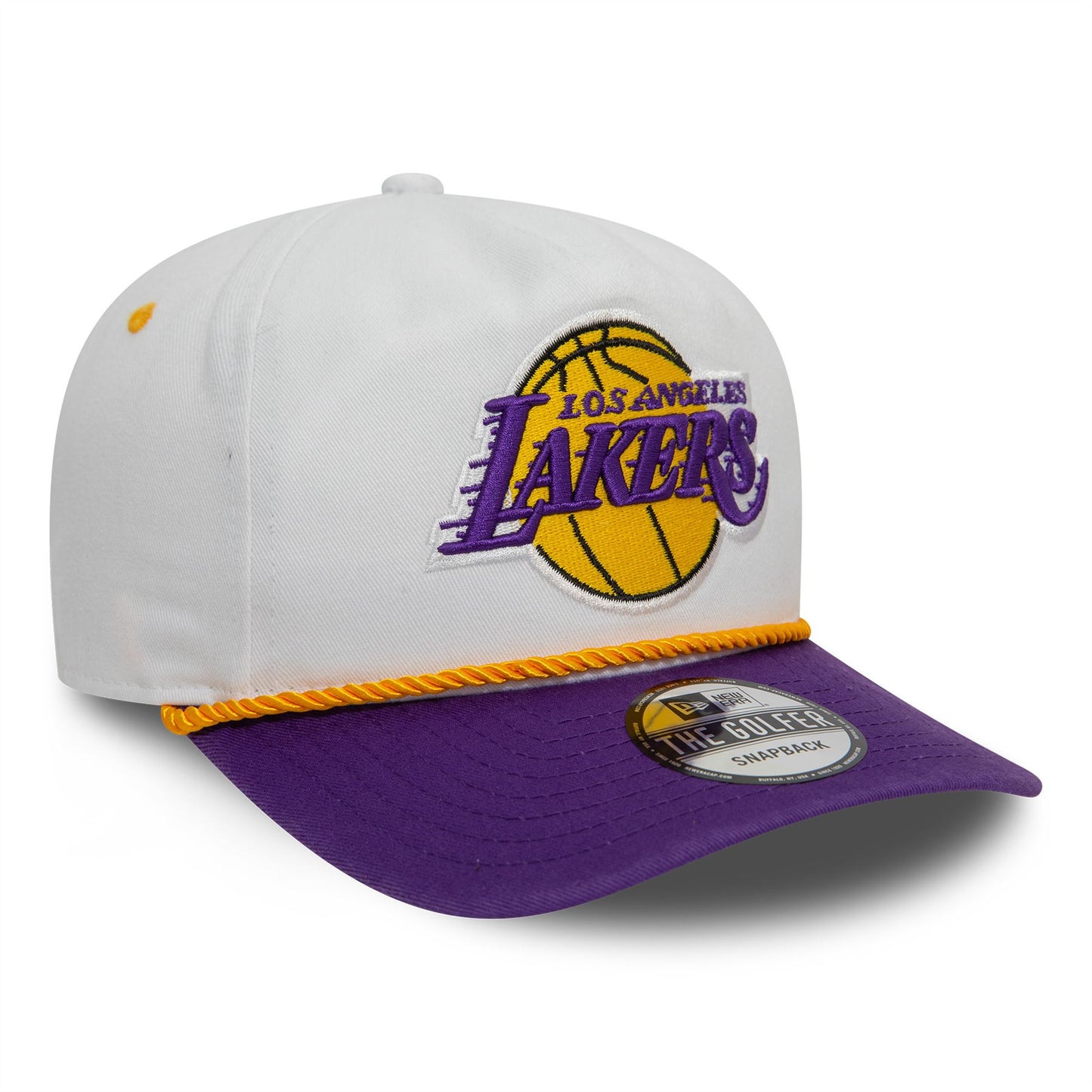 New Era Mens Washed NBA Golfer Cap ~ LA Lakers white
