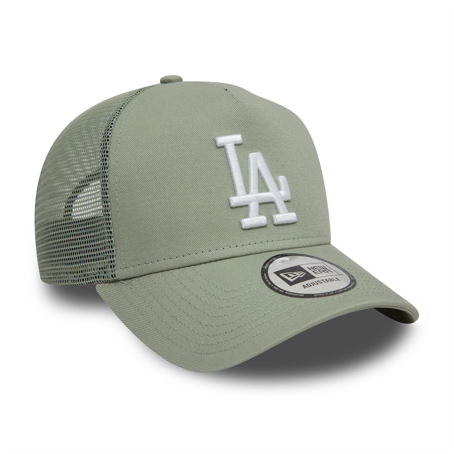 LA Dodgers League Essential Pastel Green 9FORTY A-Frame Trucker Adjustable Cap