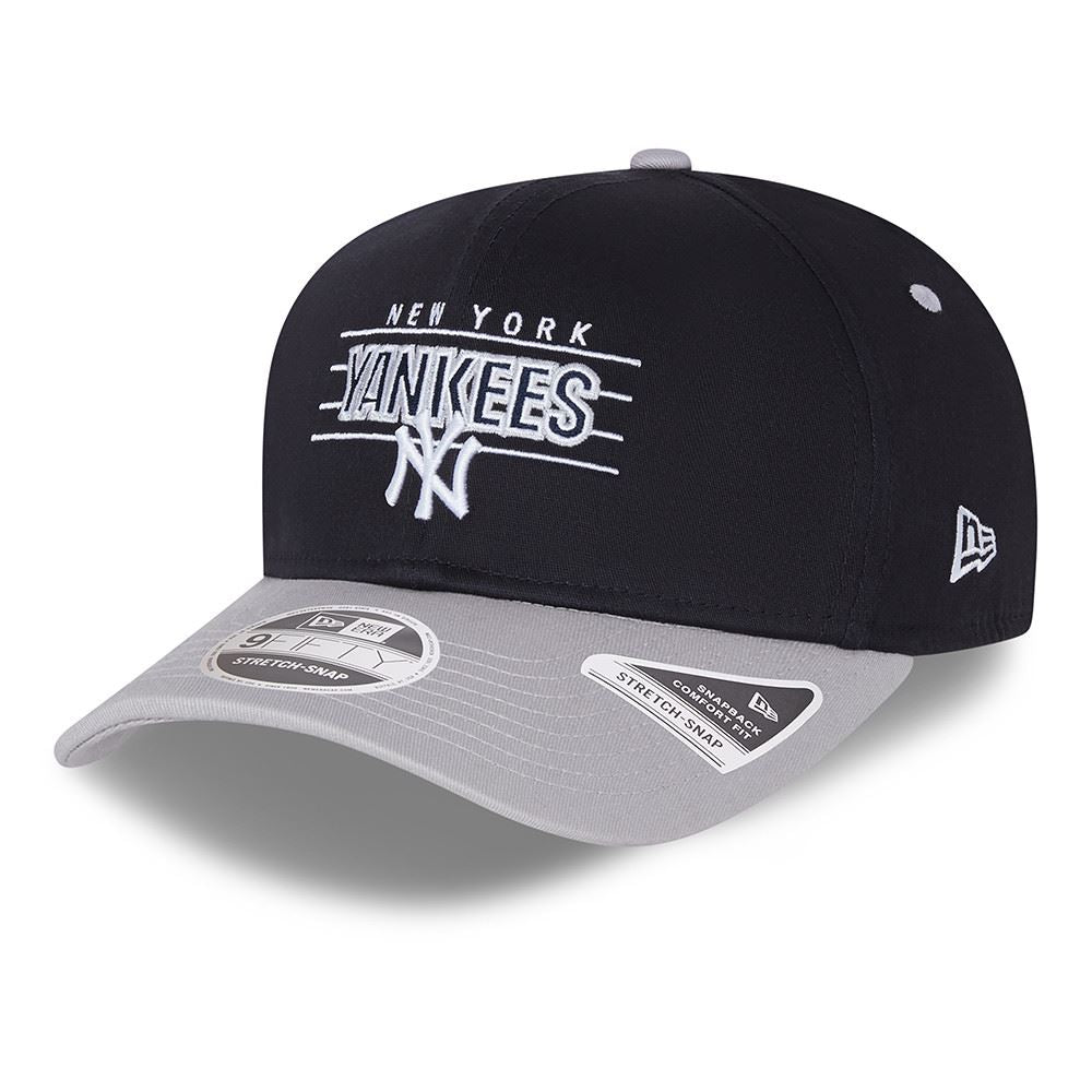 New Era Team Wordmark 9Fifty Snapback Stretch Cap ~ New York Yankees