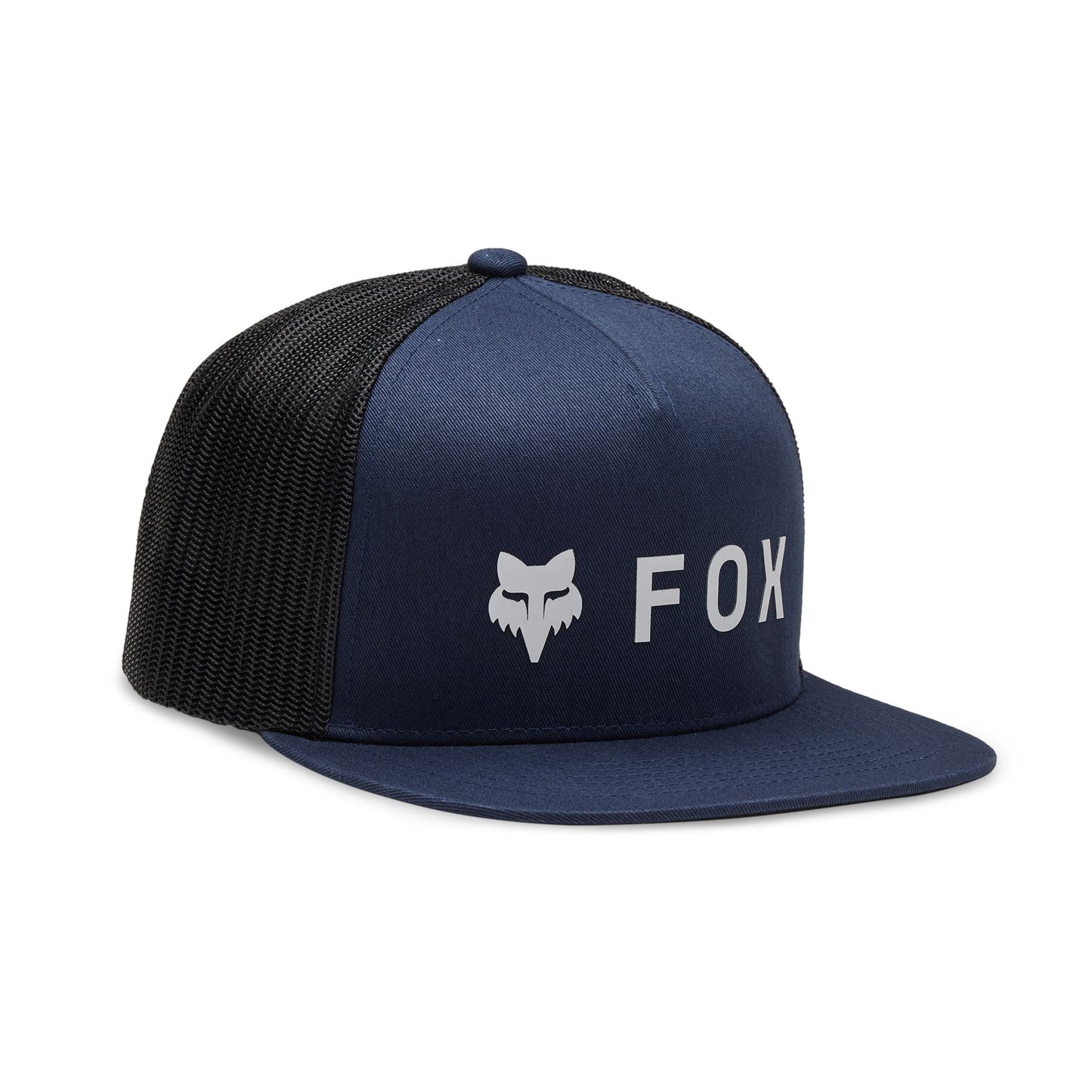 Fox Racing Mens Flexfit Trucker Flat Brim Cap ~ Absolute midnight blue
