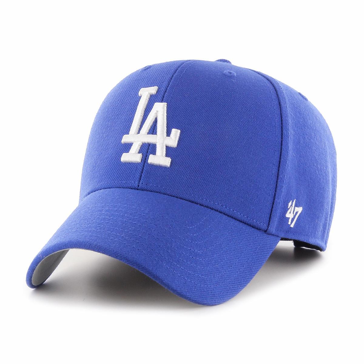 47 Brand Mens 6 panel Adjustable MVP Cap ~ LA Dodgers blue