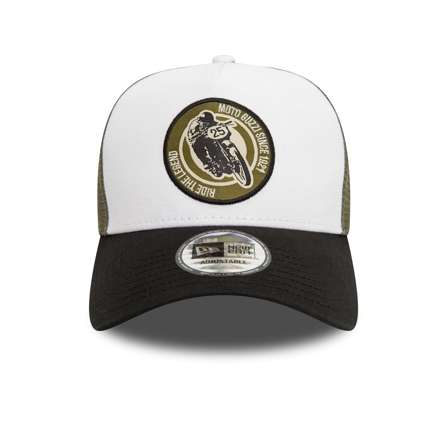New Era Mens  Trucker Cap ~ Moto Guzzi Ride The Legend military